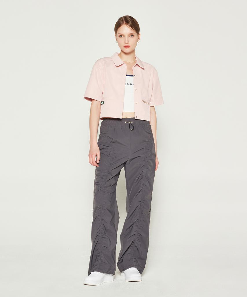 DAVE&DAZE Woven Shirred Pants Gray