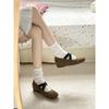 Französische Innensohle mit Plateau, Ballerinaschuhe, Einzelne Schuhe, Damen Sommer 2025, Neu, Retro, Rock, Abendschuhe