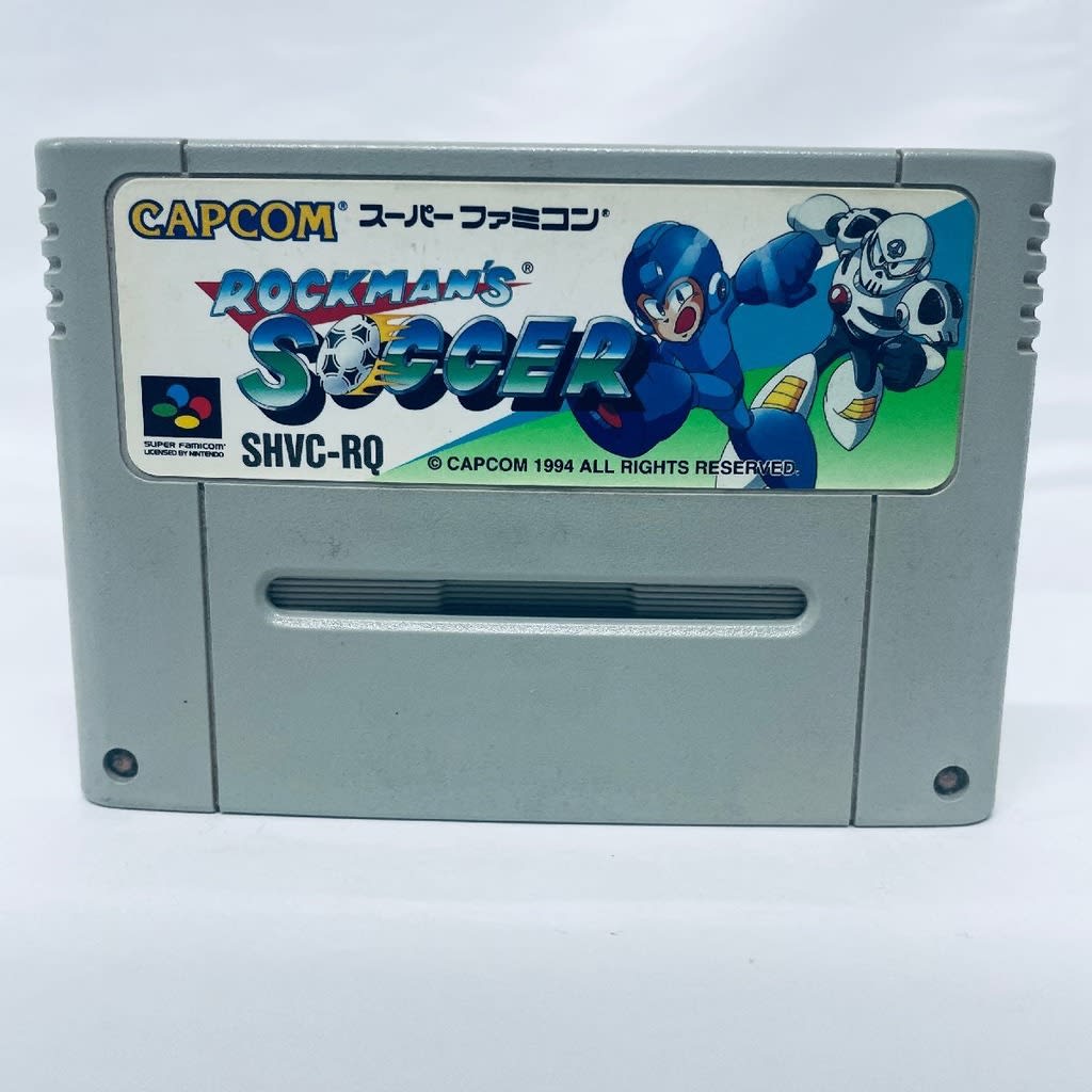 Used Mega Man Soccer (Rockman's Soccer) SFC SNES Super Famicom SHVC-RQ Tested Working Nintendo Sports Capcom NTSC-J Super Nintendo Cartridge