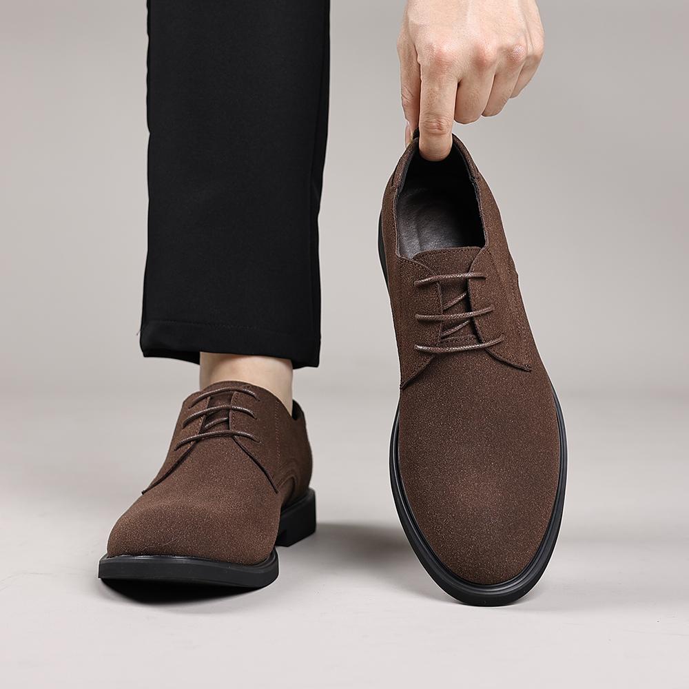 Fashion Luxury Men Oxford Shoes High Quality Suede Leather Shoes for Men Business Casual Shoe Lace Up Men Party Wedding Shoes Plus Size