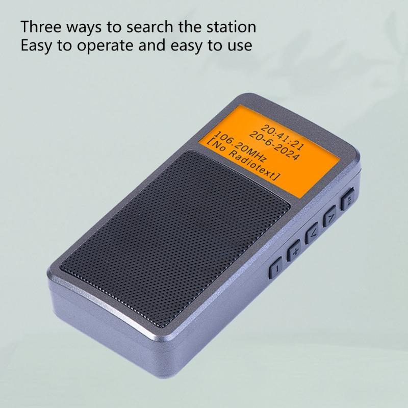 Digital RadioHandheld AM/FM/SW Band Radio with Backlights, Sleep Timer and Digital Alarm Clock for Outdoor Travel Use