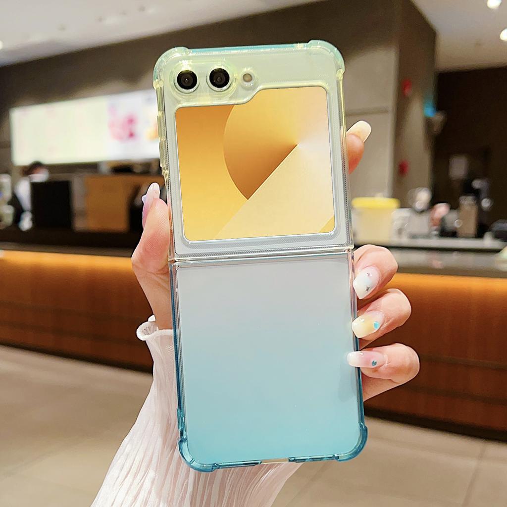 For Samsung Galaxy Z Flip7 FE 5G/Z Flip6 5G Case Gradient Color Anti-Scratch TPU Phone Cover