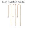 10PCS/lot Stainless Steel Threader Chain Earrings Findings For Jewelry DIY Making Drop Earrings Tassel Chain Accessories