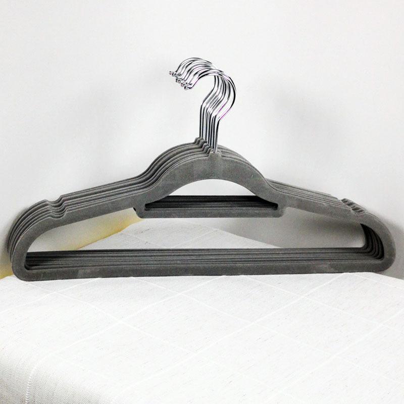 10pcs/Lot Hanger Clothing Store Coat 45cm/35cm Velvet Clothes Hangers Hooks for Adult/Child Clothes Hangers Rack Dress Hook