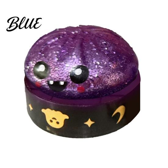 Anxiety Relief Gifts for Kids Halloween Ghost Bun Stress Ball  Glitter Slow Rising TPR Fidget Toy Quicksand Pinch Toys with Steamer  Cute Spooky