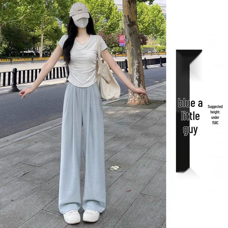 2025 Damen High Waist Locker Yamamoto Milchpuff Weitbein Sporthose