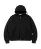Pages Is Ii Basic Two-Way Zip-Up Hoodie Black
