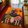 Superhero Pattern Area Rug Spiderman Printed Polyester Non-Slip Floor Carpet for Home Bedroom -QJY