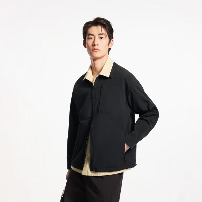 Jack&Jones Men's Summer Loose Lapel Zipper Embroidered Jacket