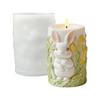 Cartoon Rabbit Candle Mold Non-Stick Gypsum Mold Cute Easter Candle Mold  Easter Decoration