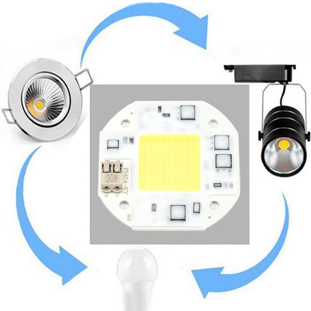 AC100 260V 30W Kaltweiß Hohe Leistung Integrierter Chip Lichtquelle COB Perle Scheinwerferbirne