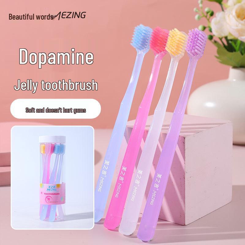 10 Зубных щеток Макаронные Цвета, Маленькая Головка, Мягкая Щетина - Набор для Студентов и Семьи Adult