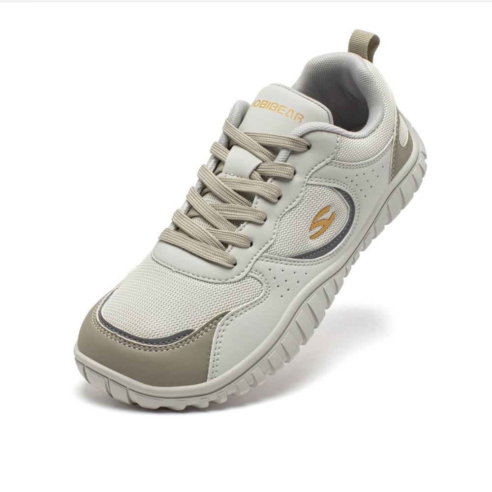 

Hobibear Унісекс Кросівки з широким носком Зручне взуття для ходьби На шнурівці Для вулиці Подорожі Дихаючі кросівки 47 бежевий