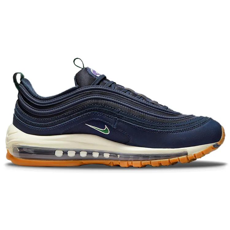 Nike Womens Air Max 97 'Letterman Pack' (women's sizes) Obsidian / Gorge Green / Midnight Navy / Sail Running Shoes DR9774 400
