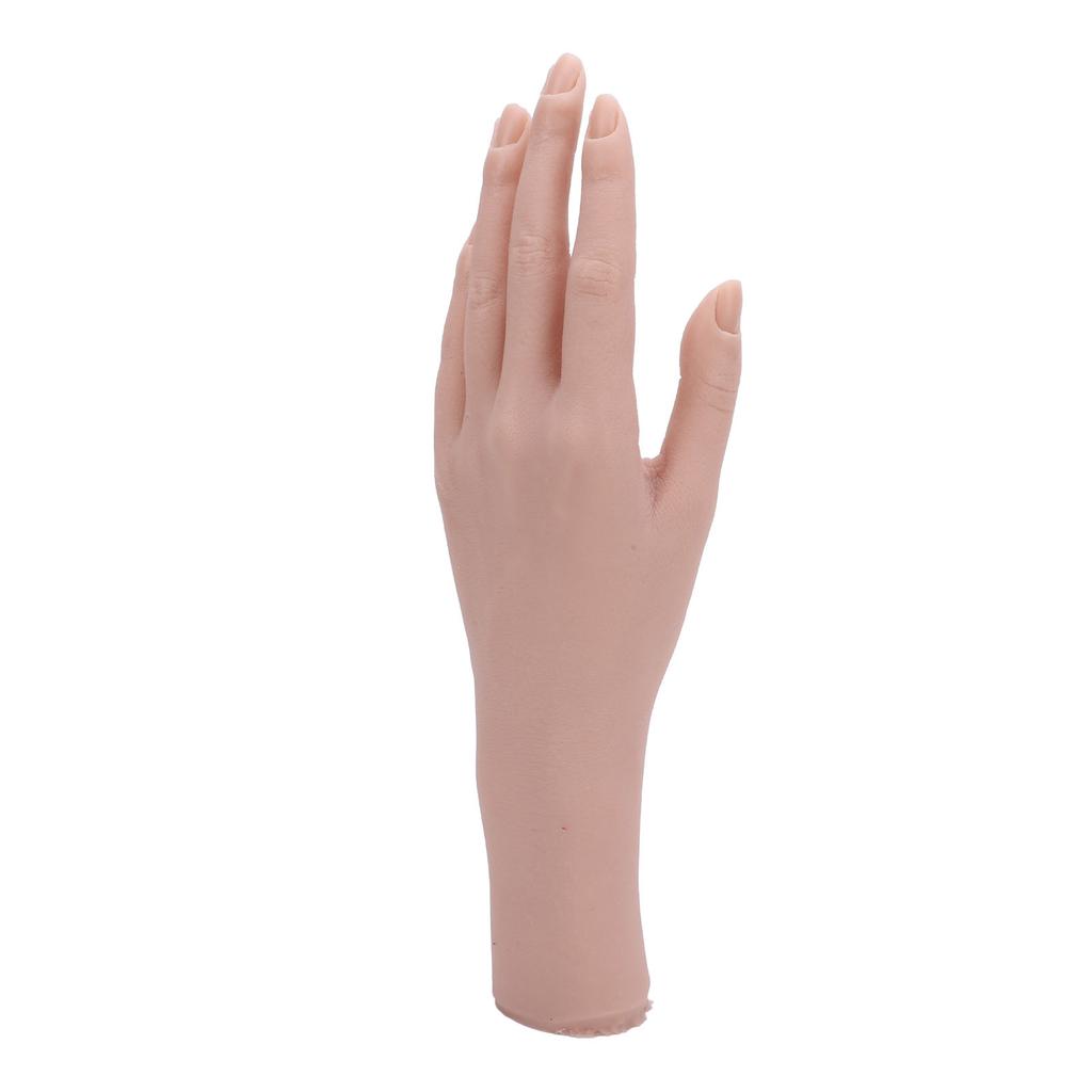 Realistic Silicone Female Hand Model Nail Training Hand Soft Flexible Silicone Female Mannequin Hand for Showing Jewelry