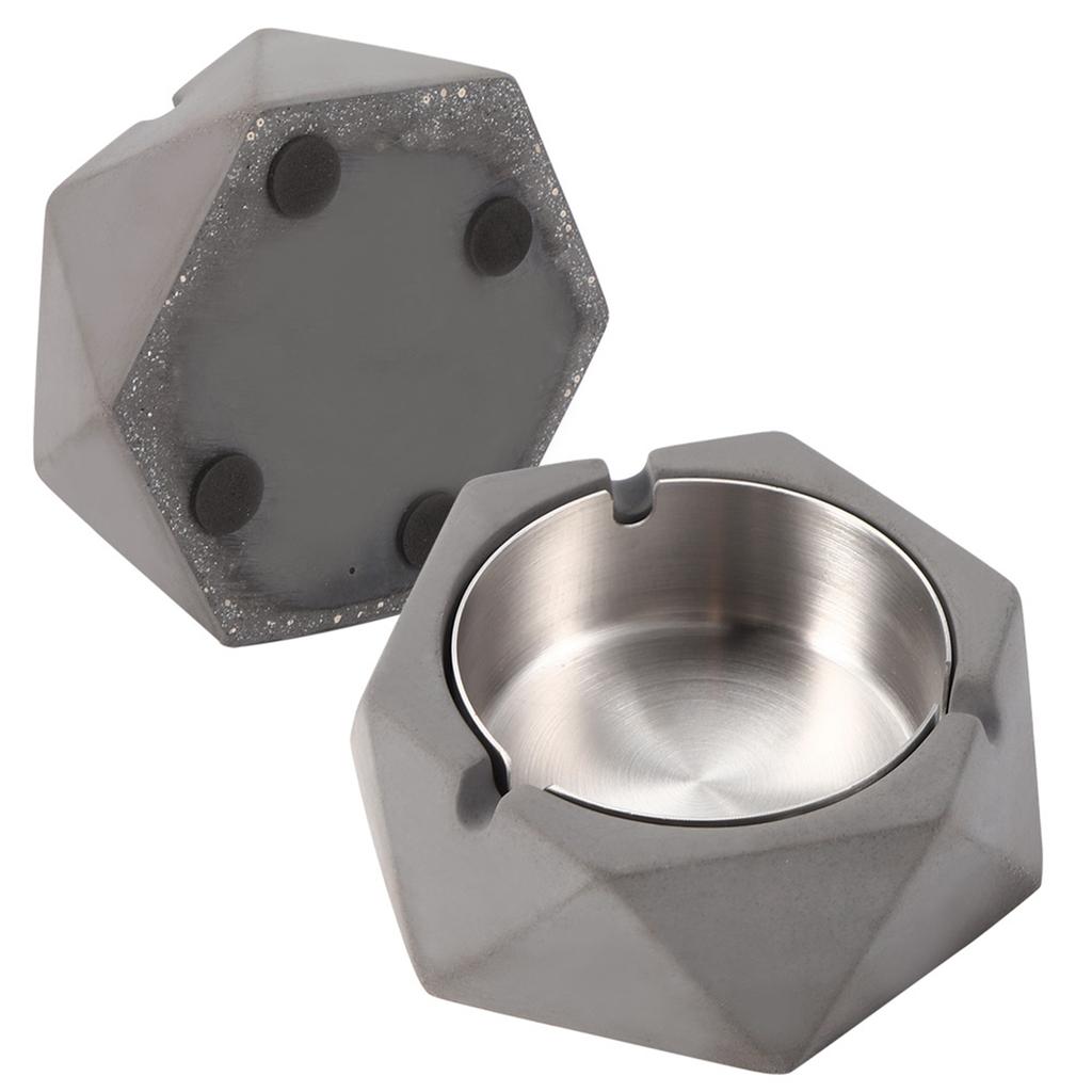 Nordic   Geometric Cement Ashtray Cigarette Ashes Tray Holder for Home Living Room