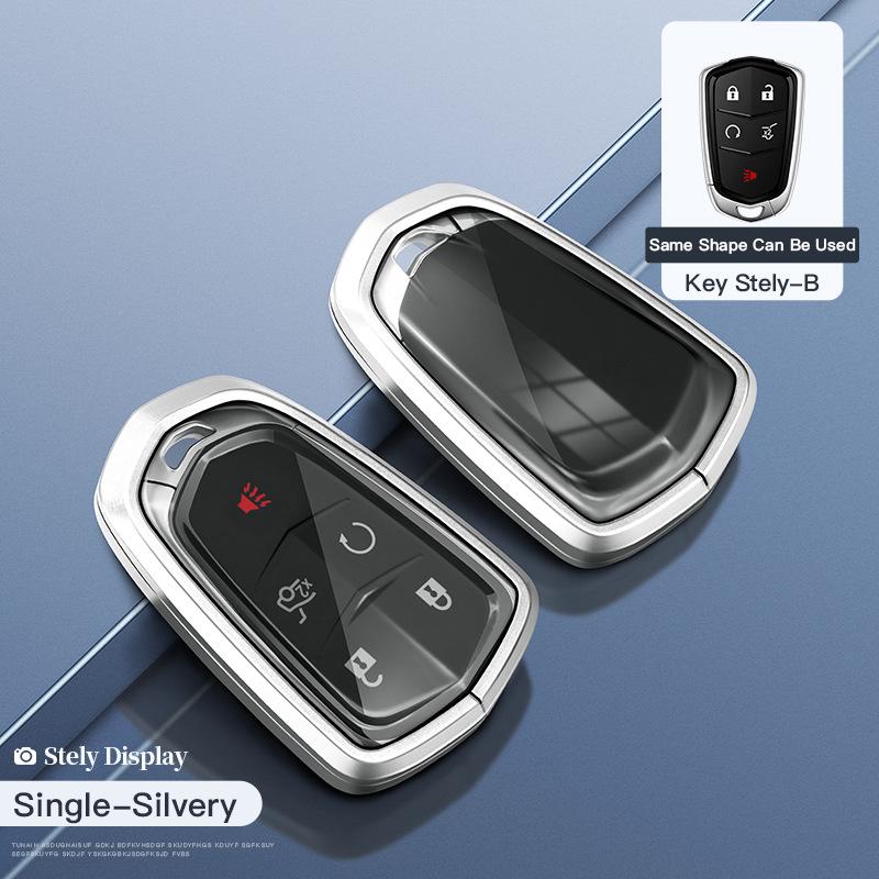 

Cadillac XT5 Key Case for ATS, XT6, XT4, CT4, CT5, CT6 – Aluminum Alloy Car Key Shell Neutral English Packaging