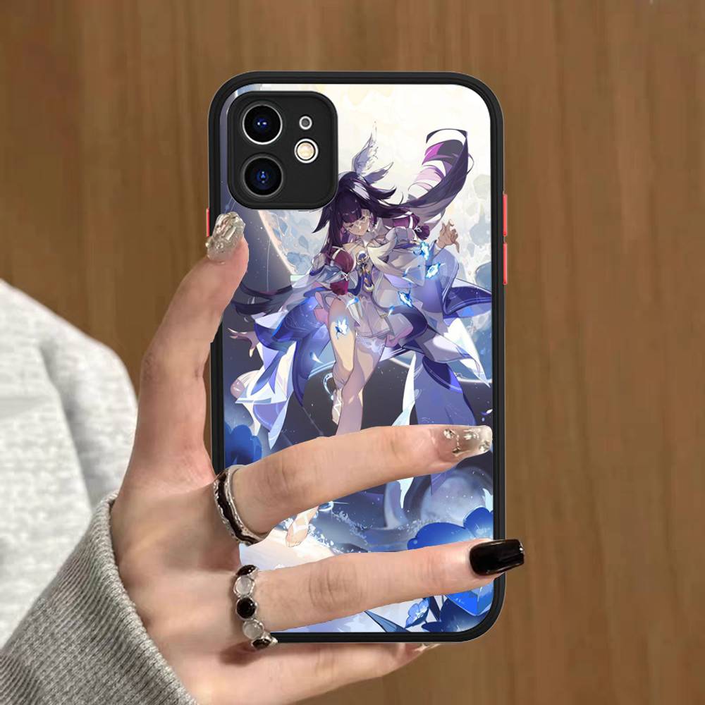 Genshin Impact Columbina Phone Cases For IPhone 16 15 14 Plus 13 12 11 Pro Max Matte Oft Bumper Phone Cover