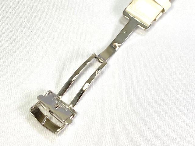L03V013J0 SEIKO Brightz 20mm Leather for via Strap, Crocodile, White, SDGC007/ 6R21-00J0 (Ships Nekoposu)