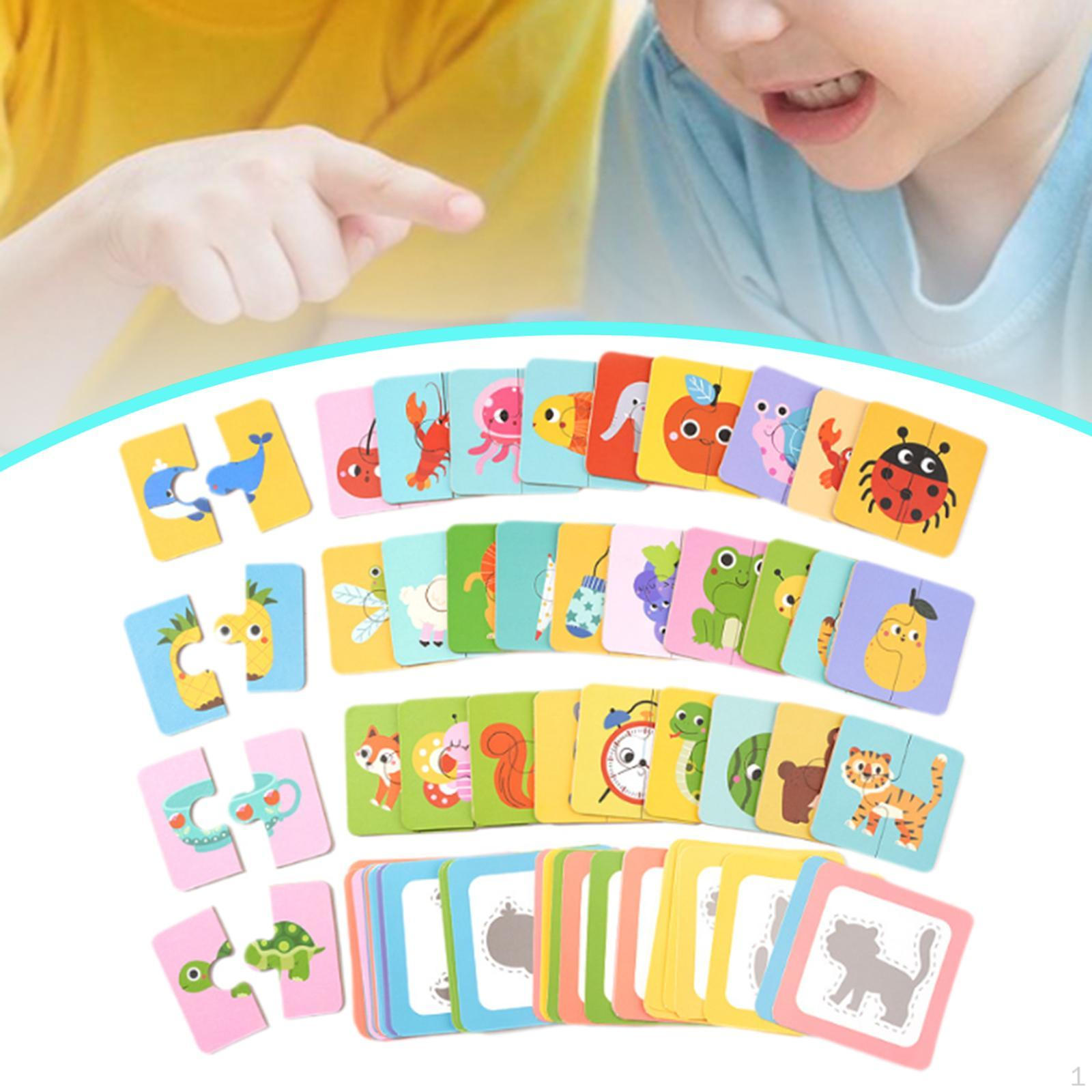 

Matching Puzzles Brain Teaser Child Training Educational Shadow Toy for Kids Boys and