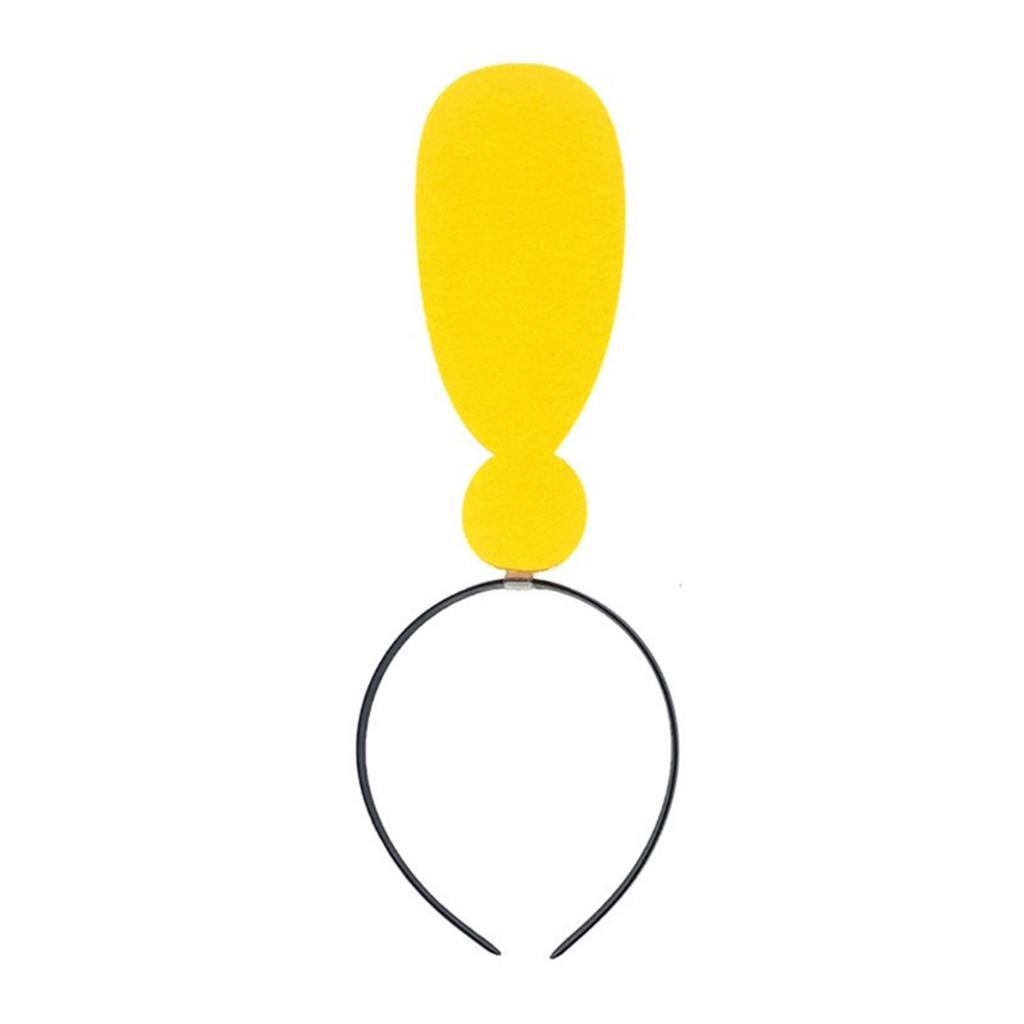 Novelty Prank Exclamation Mark Headpiece Prom Birthday Hairbands Fun Headwear Eye-catching Goof Hair Headwear