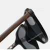 Rivet Vintage Wooden Grain Square Sunglasses Women For Men  Luxury Brand Designer Popular Punk Light Heavy Sun Glasses Uv400