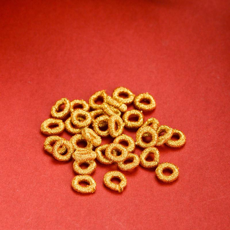 Colorful Gold Wire Coil Bracelet Rings for DIY Jewelry & Hand Rope Accessories