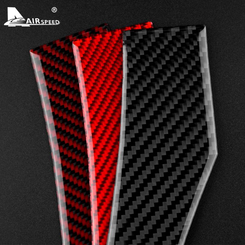 Real Soft Carbon Fiber For Toyota Prius 2010 2011 Door Window Switch Button Interior Trim Panel Car Sticker Accessories.
