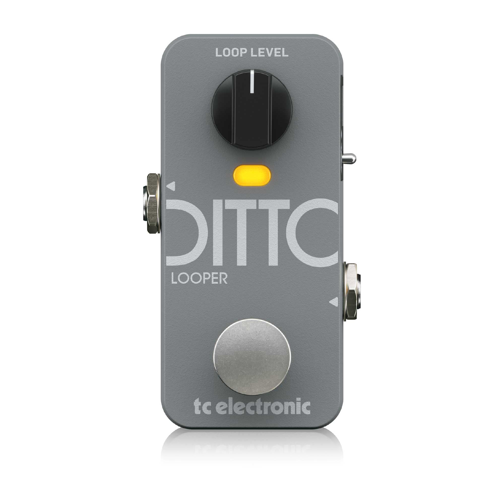 

TC Electronic DITTO 2 Лупер Простой Хорошо Видимый LoopSnap Одно касание для зацикливания Bluetooth Приложение Компактный размер Педаль Управление, Простые в использовании ножные переключатели,