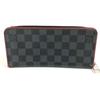 Louis Vuitton N63304 Damier Graphite Zippy Wallet Zip Around Wallet Black/Red