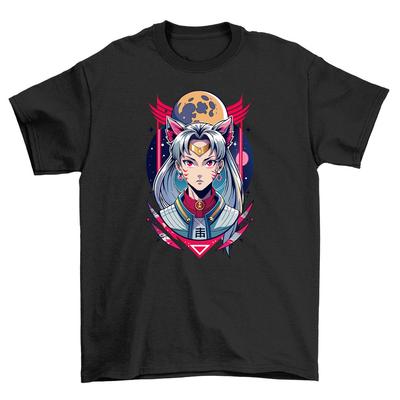 Camiseta Menina Anime Princesa da Lua - Kawaii e Estilosa! Camiseta Estética Anime, Unis
