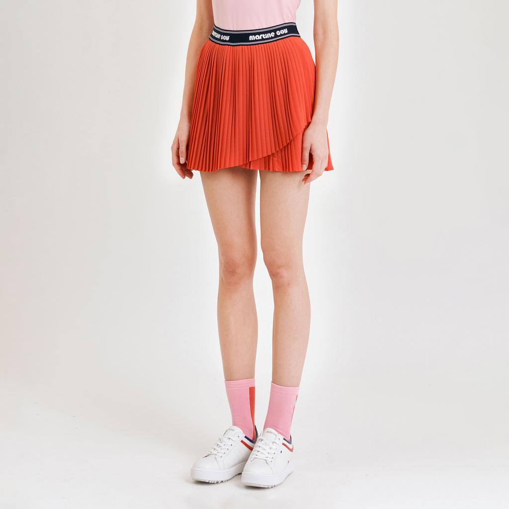 MARTINE GOLF Banding Pleats Culottes_Orange