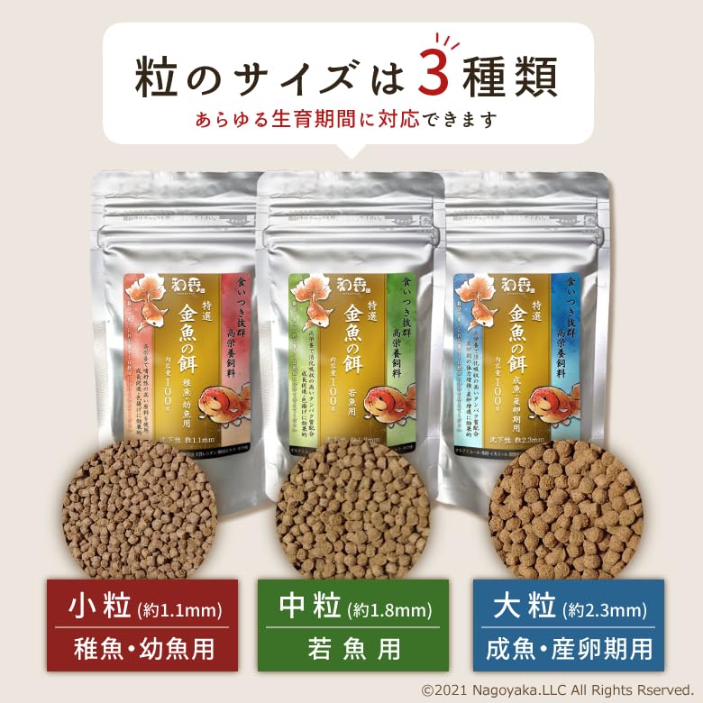 Waka Special Goldfish Medium Tropical Young Color Nutritional Food, Grain, 100g, Fish, Betta, Pleco, Fish, Sinking, Enhancement,