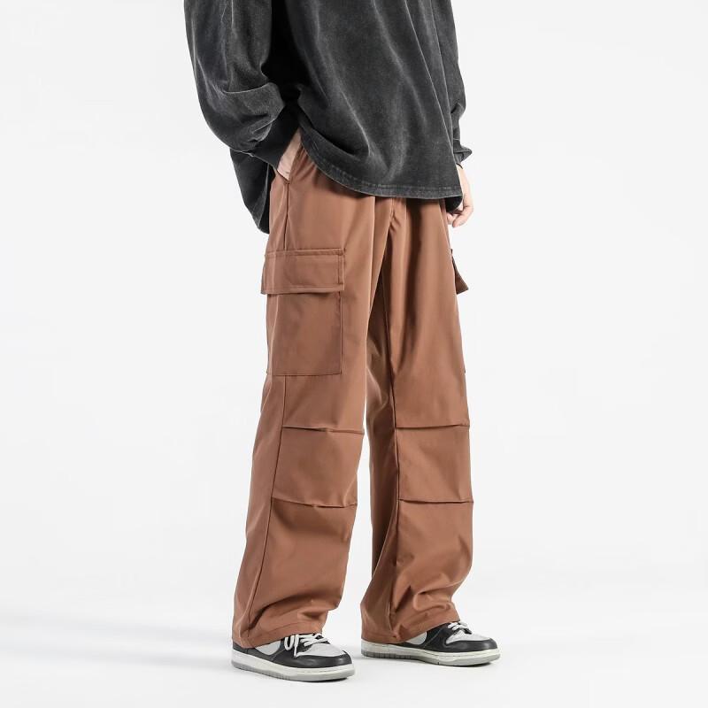 Men's Straight-Leg Cargo Parachute Pants