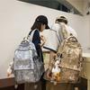 Schoolbag Japanese Ins Style Leisure Sports Backpack Large Capacity New Couple Fried Street Backpack Women's Trend Fashion Backpack