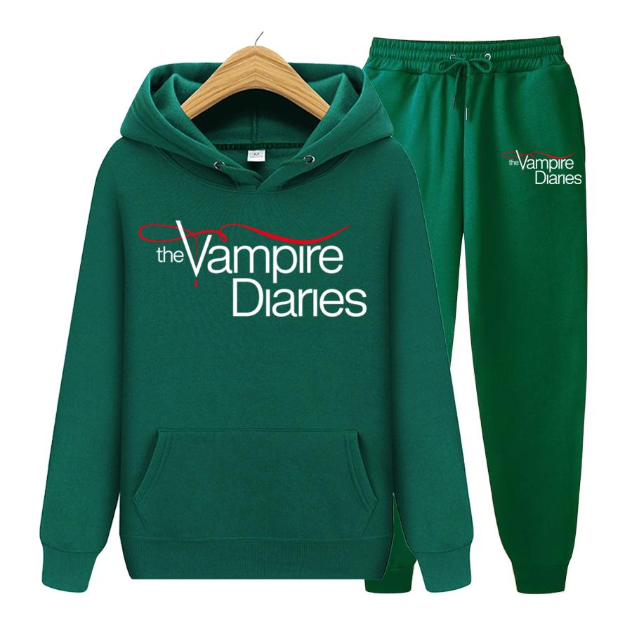 Vampire Diaries Hoodie Unisex - Offiziell Lizenziert Schwarz