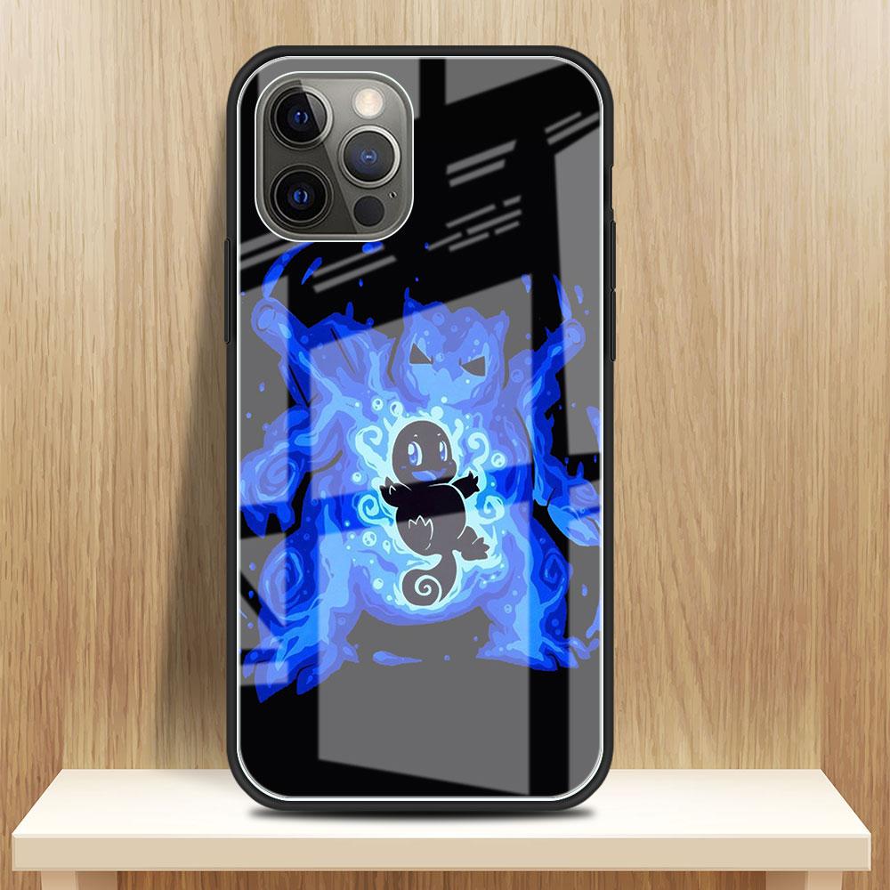 

Стеклянный чехол для Apple iPhone 13 Pro Max 11 12 Mini XR SE 2020 7 8 Plus X XS 6 6S Модный чехол для телефона Pokemon Cool Pikachu iPhone 6 6S