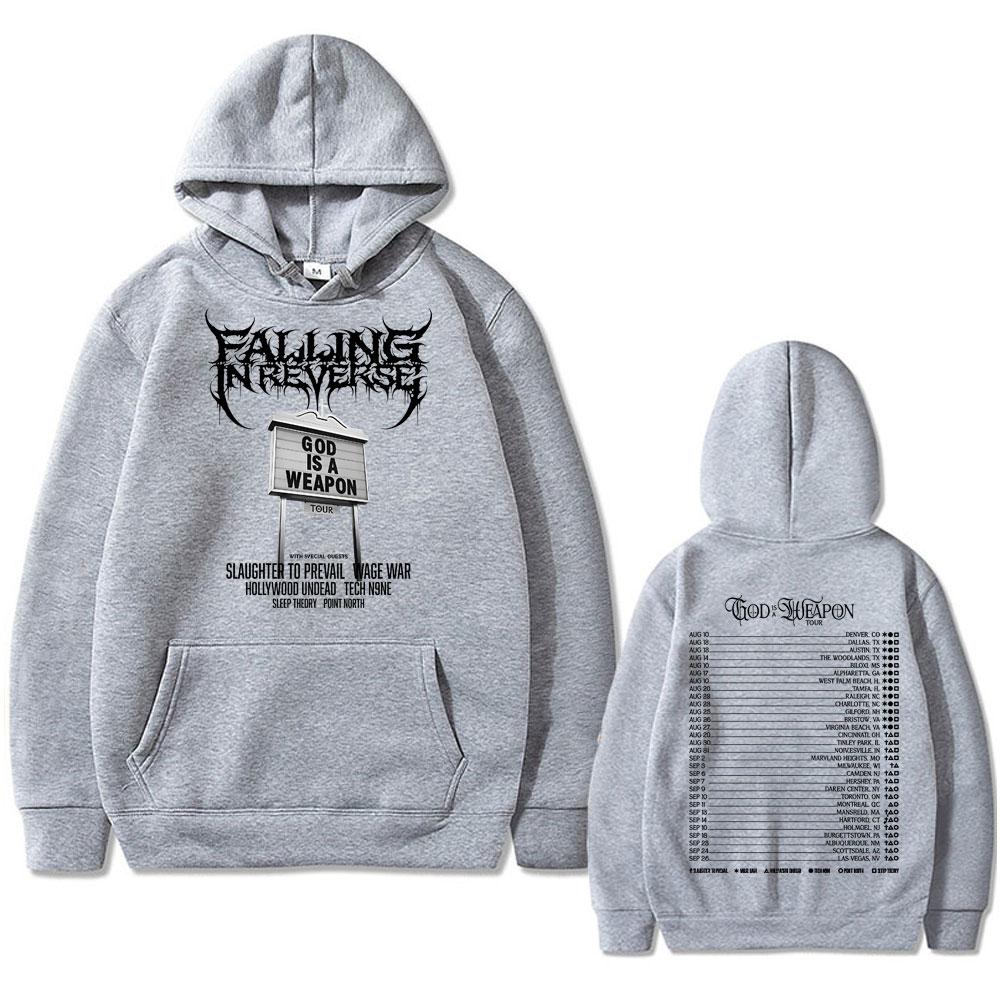 Slavná rocková kapela Falling in Reverse Světové turné Mikina Pánská Dámská Ležérní Oversized Mikina Pánská Gotická Vintage Streetwear