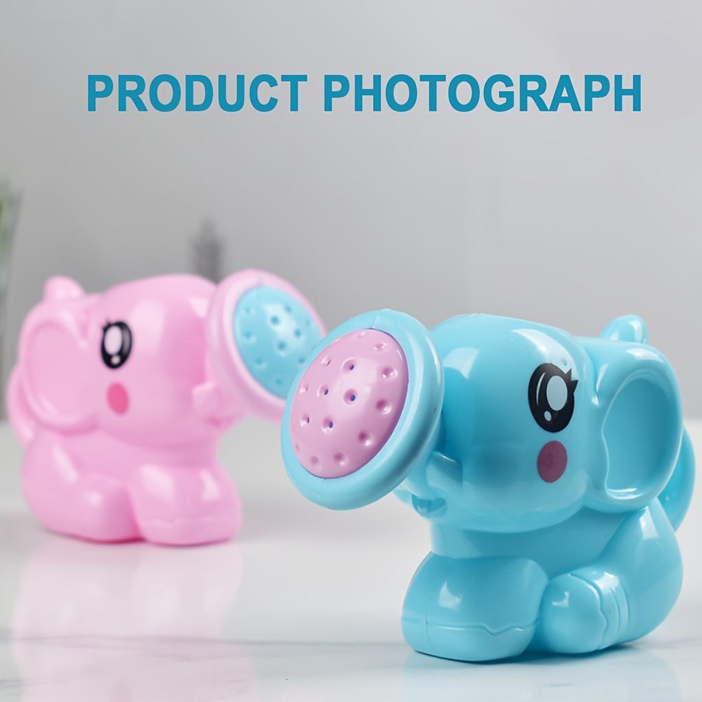 1pc Youngsters Bath Toys Cute Cartoon Elephant Shower Kettle, Pink And Blue Elephant Design, Fun Bath Time Water Play Accessories