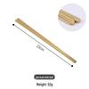 Abay Gold Stainless Steel Korean Style Flat Chopsticks