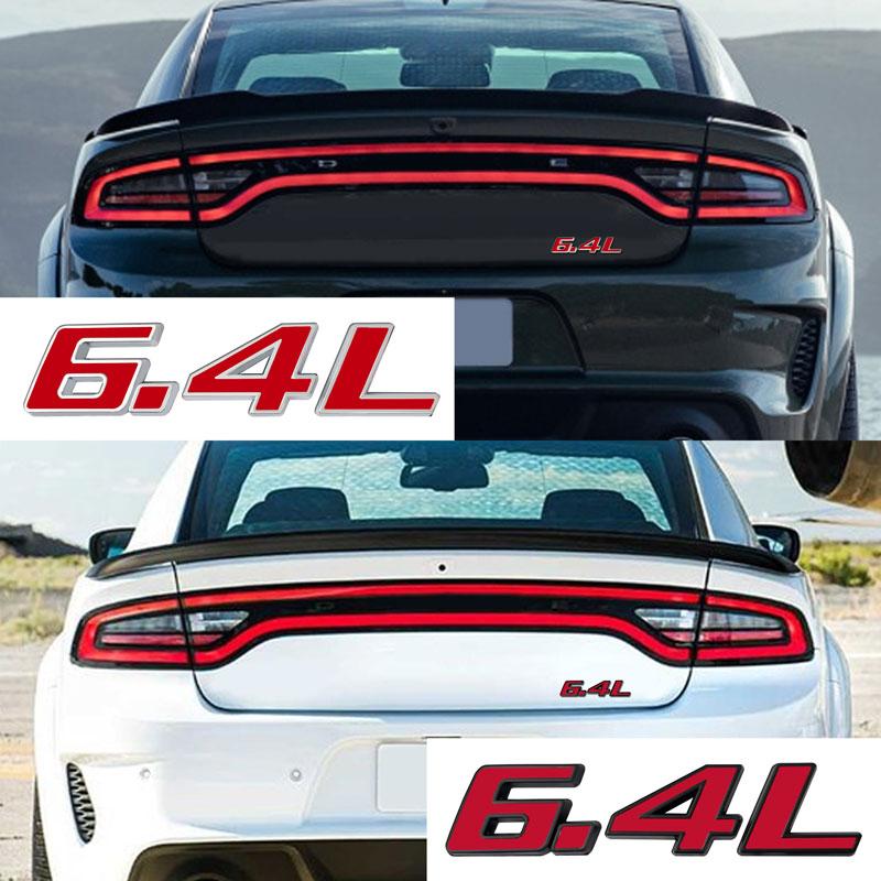 3D Metal 392 345 6.4L 5.7 Logo Badge Sticker Car Rear Trunk Side Fender Emblem Decal