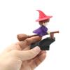 Wizard Broomstick Drift Ornament Fun Motion Activated Dynamic Flying Car Dashboard Decor Fantasy Gifts for Enthusiasts Vehicle Interior Decor