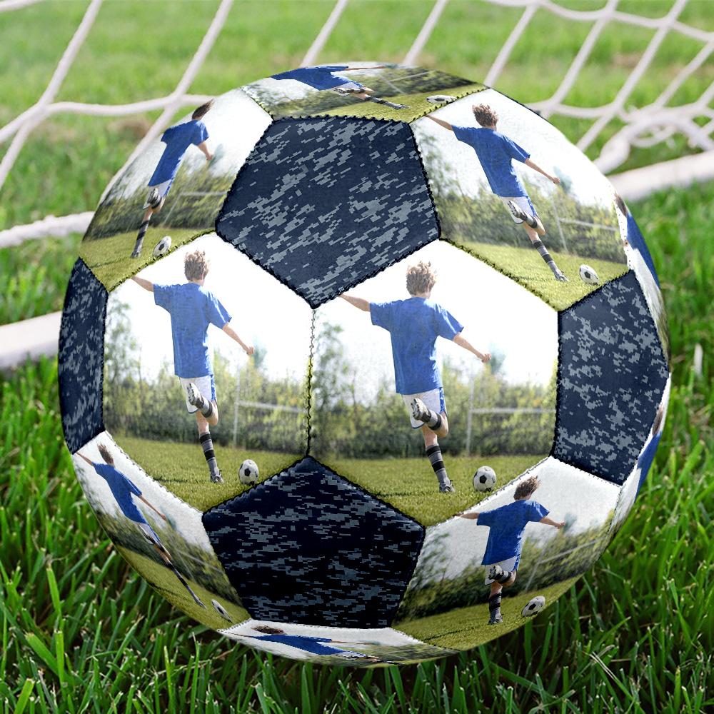 1pc Custom Photo Image Soccer Ball Size 5 Indoor Soccer Ball Fashion Colorful Backyard Game - Great For Sports Fans Gift