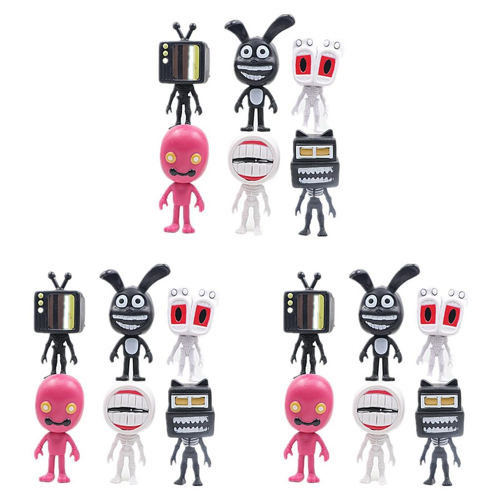 Q Version Big Head Siren Hand Ornaments Of 6) For Office And Home Decor