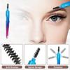 3 In1 Stainless Steel Multifunctional Women's Facial Hair and Eyebrow Trimmer Foldable Eyebrow Clip Brush Shaping Tool for Eyebrows and Smooth Skin