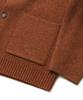 Beat&Slnc Heavyweight Collared Wool Cardigan (Maple)