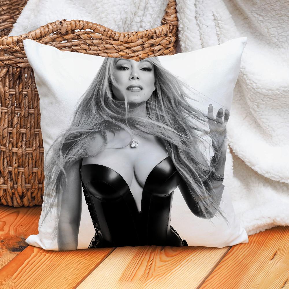 Singer Mariah Carey Here For It All Pillow Case Home Cushion Cover Suitable For Office Sofa Car Suitable For All Seasons