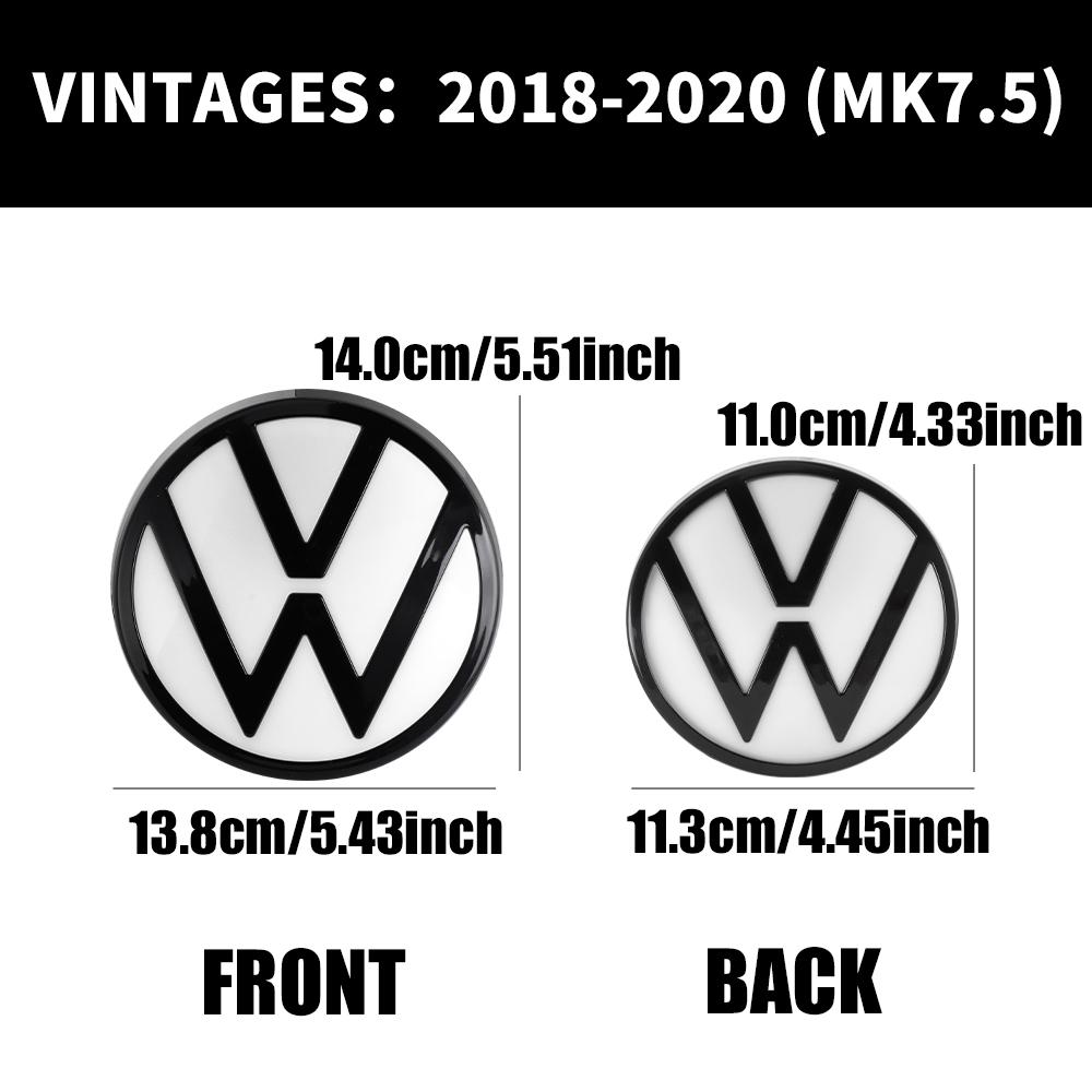 Car Front Grill Emblem Rear Trunk Badge Lid Cover For Volkswagen VW Golf 7 MK7 2014 - 2017 GOLF7.5 MK7.5 2018 - 2020