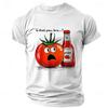 Is That You,bro...? Letter Printed Men Women Funny Simple T Shirts Tomato Ketchup 3d Printed New Fashion Daily Children Tee Top