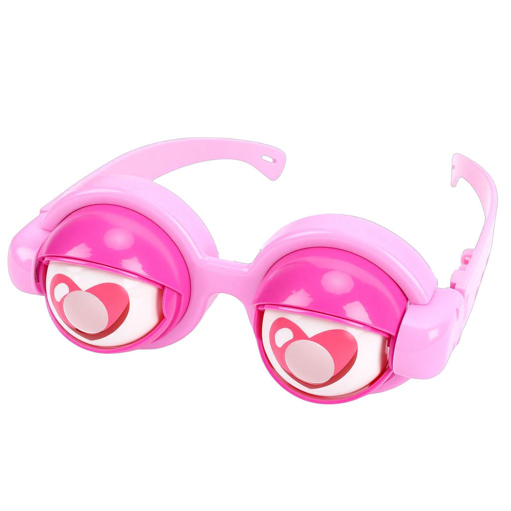 Kids Funny Glasses 18x7cm Blinking Eyeball Silly Glasses Novelty Funny Prop for Party Photography Cute Peach Heart Style